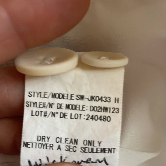 HELMUT LANG White Single Button Blazer size 6 - Picture 12 of 12